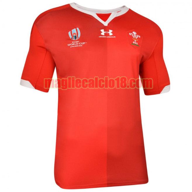 maglia rugby calcio wales 2019-20 prima rosso