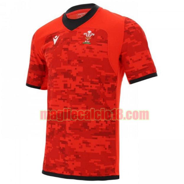 maglia rugby calcio wales 2021 formazione rosso