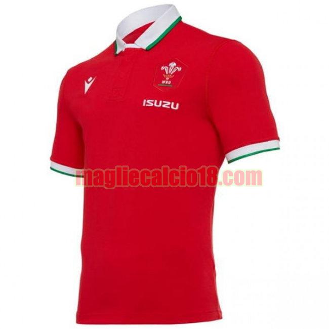 maglia rugby calcio wales 2021 polo rosso
