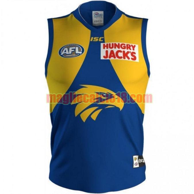 maglia rugby calcio west coast eagles 2019 prima blu