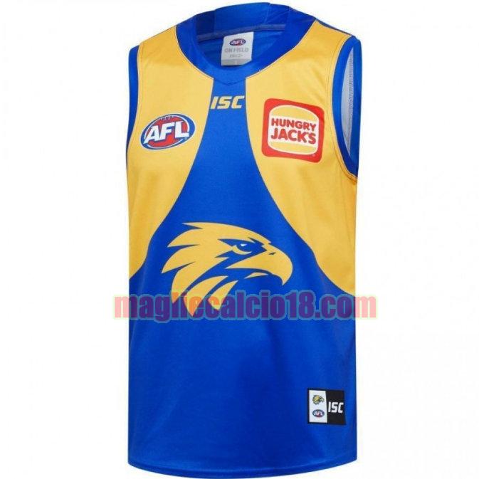 maglia rugby calcio west coast eagles 2020 prima blu