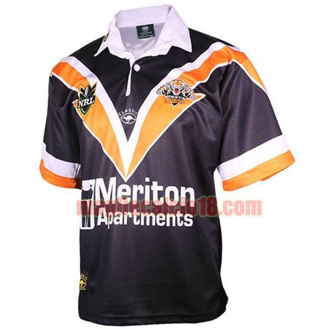 maglia rugby calcio wests tigers 1998 prima nero