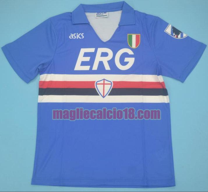 maglia sampdoria 1991-1992 prima blu