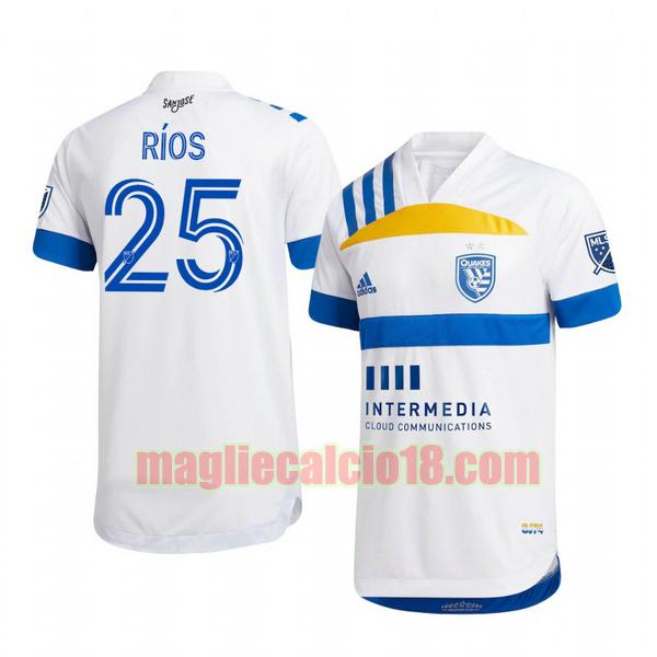 maglia san jose earthquakes 2020-2021 seconda andres rios 25