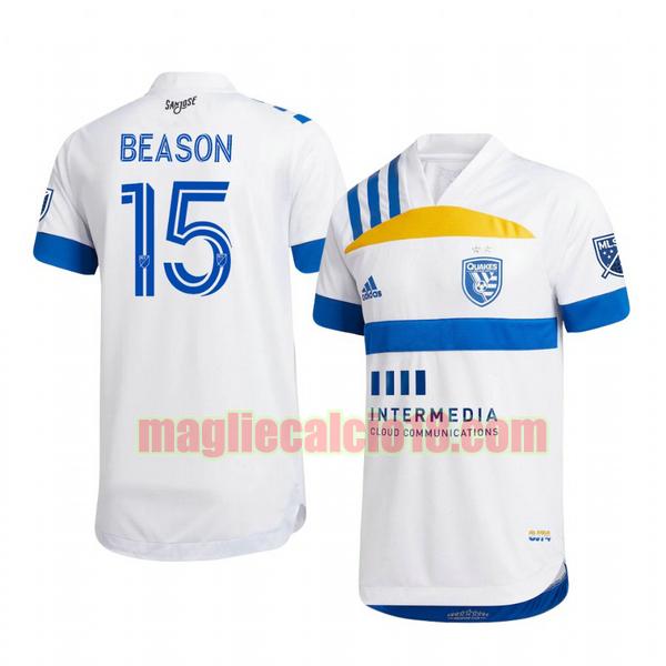 maglia san jose earthquakes 2020-2021 seconda tanner beason 15