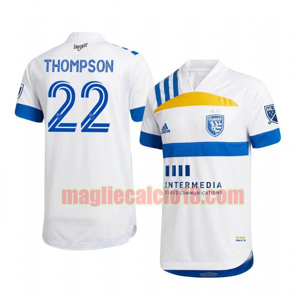 maglia san jose earthquakes 2020-2021 seconda tommy thompson 22