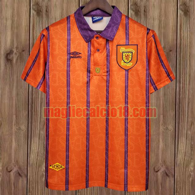 maglia scozia 1993-1994 seconda arancia