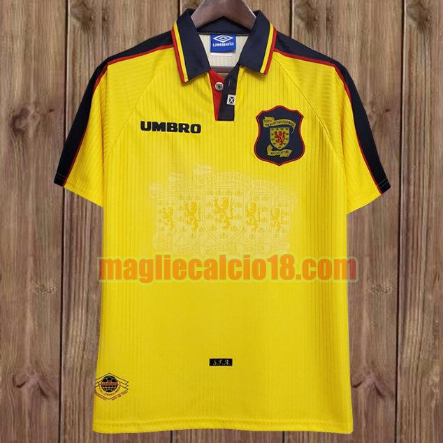 maglia scozia 1996-1998 seconda giallo