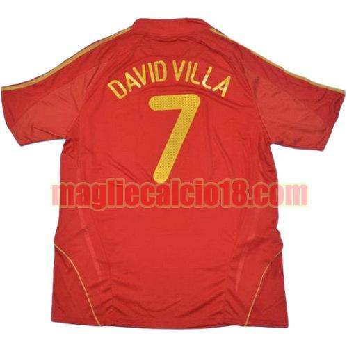 maglia spagna 2008 prima divisa david villa 7