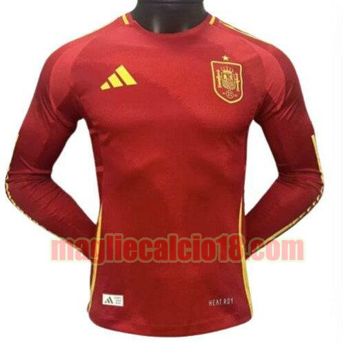 maglia spagna 2024 manica lunga player version prima