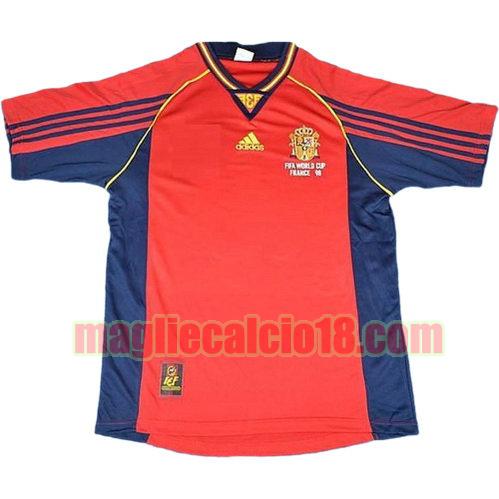 maglia spagna coppa del mondo 1998 prima divisa manica corta