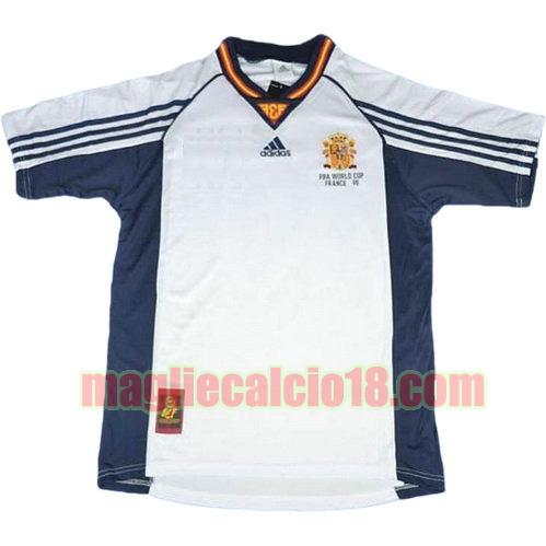 maglia spagna coppa del mondo 1998 seconda divisa manica corta