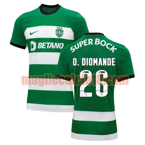 maglia sporting cp 2023-2024 o.diomande 26 prima