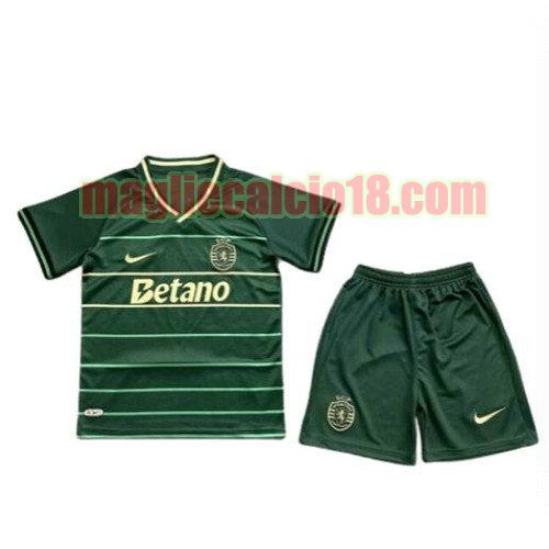 maglia sporting cp 2024-2025 bambino verde prima