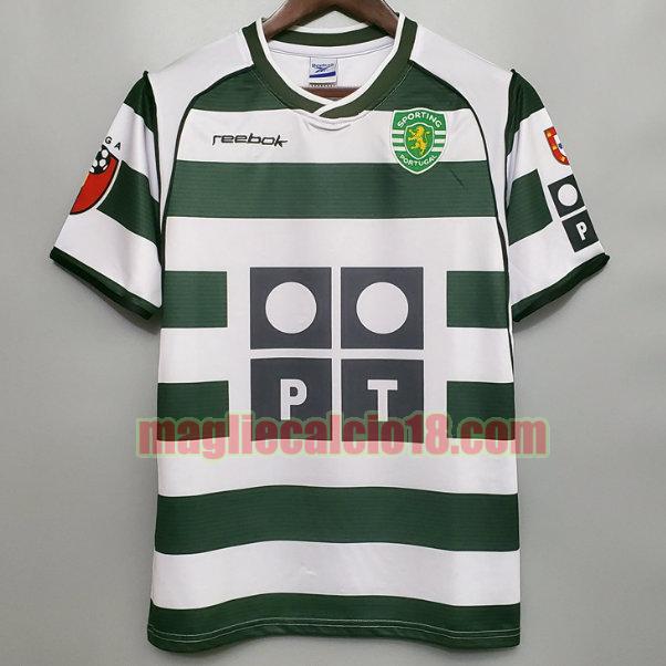 maglia sporting lisbona 2001-2003 prima bianca