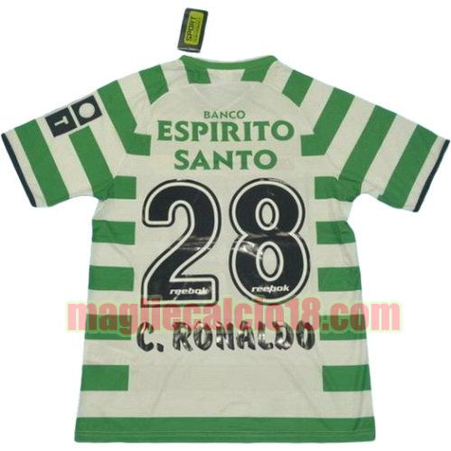 maglia sporting lisbona 2002-2003 prima divisa ronaldo 28