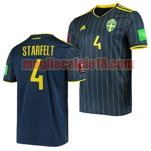 maglia svezia 2022 seconda carl starfelt 4