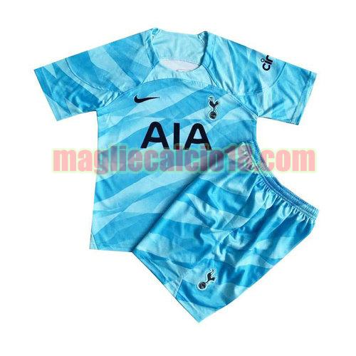 maglia tottenham hotspur 2023-2024 bambino blu portiere