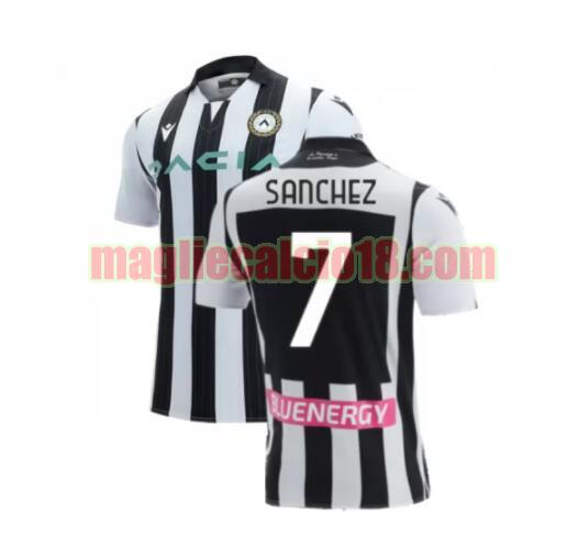 maglia udinese calcio 2021-2022 prima sanchez 7