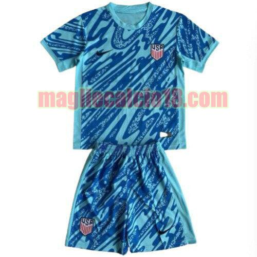 maglia usa 2024 lago blu bambino portiere