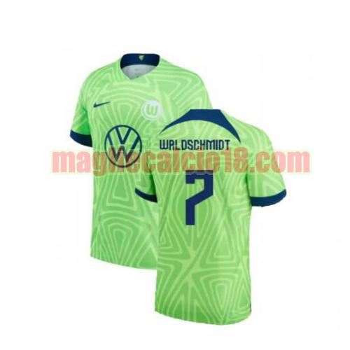 maglia vfl wolfsburg 2022-2023 prima waldschmidt 7