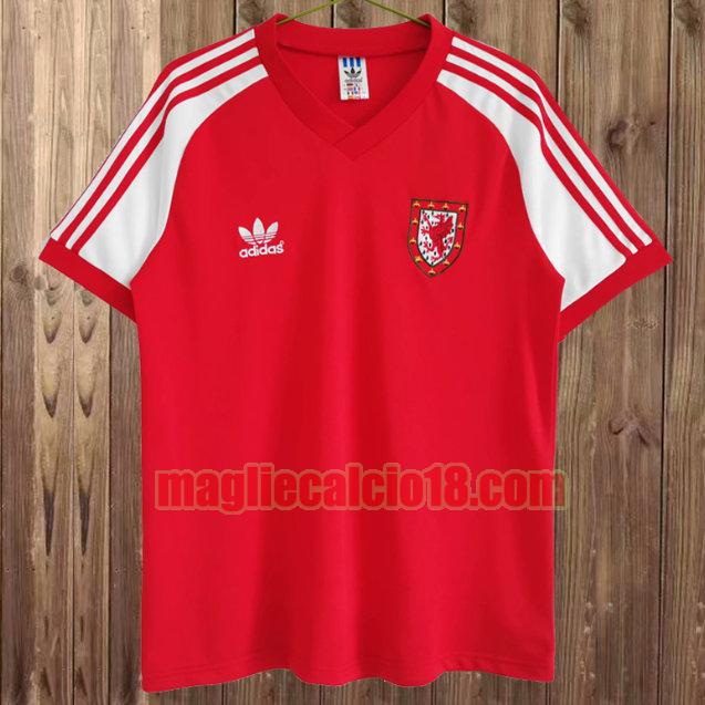 maglia wales 1982 prima rosso