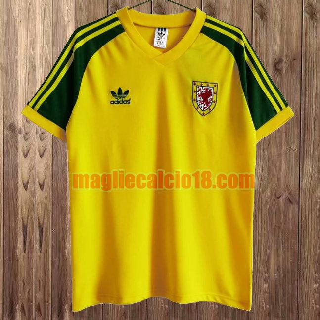 maglia wales 1982 seconda giallo