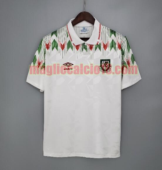 maglia wales 1990-1992 seconda divisa manica corta