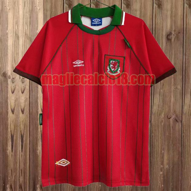 maglia wales 1994-1996 prima rosso
