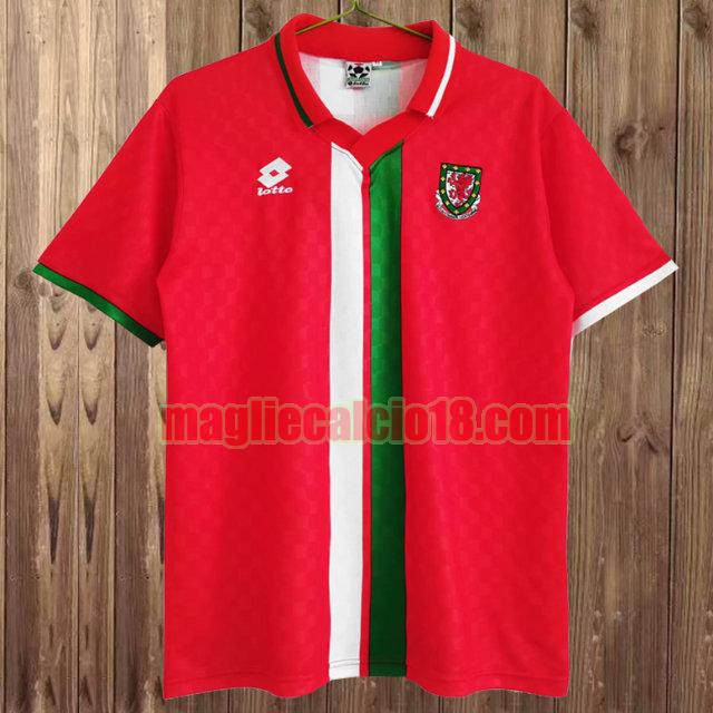 maglia wales 1996-1998 prima rosso