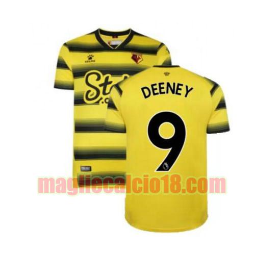 maglia watford 2021-2022 prima deeney 9