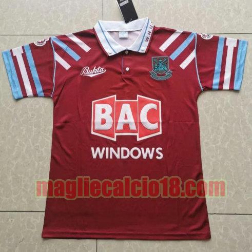 maglia west ham 1991-1992 prima rosso