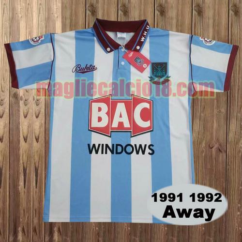 maglia west ham 1991-1992 seconda