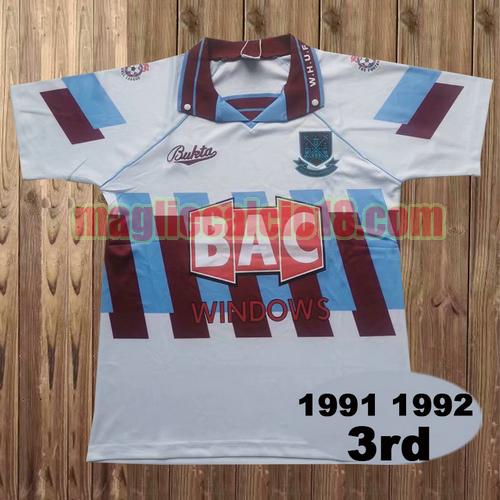 maglia west ham 1991-1992 terza
