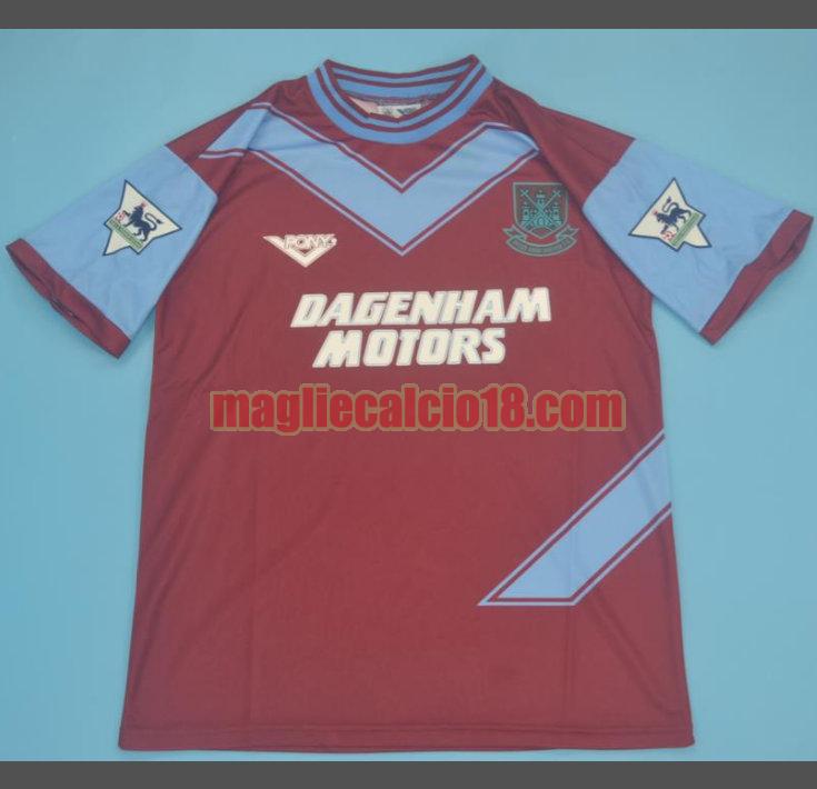 maglia west ham 1993-1995 prima rosso