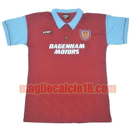 maglia west ham 1995 100th prima divisa manica corta