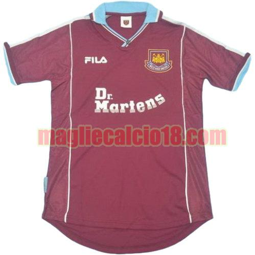 maglia west ham 1999-2001 prima divisa manica corta