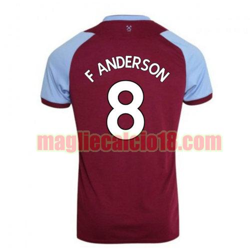 maglia west ham united 2020-2021 prima f anderson 8