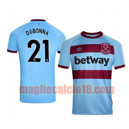 maglia west ham united 2020-2021 seconda angelo ogbonna 21