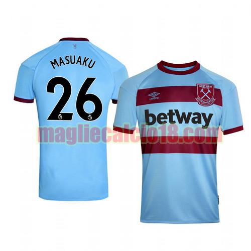 maglia west ham united 2020-2021 seconda arthur masuaku 26