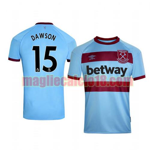 maglia west ham united 2020-2021 seconda craig dawson 15