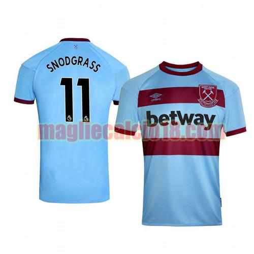 maglia west ham united 2020-2021 seconda robert snodgrass 11