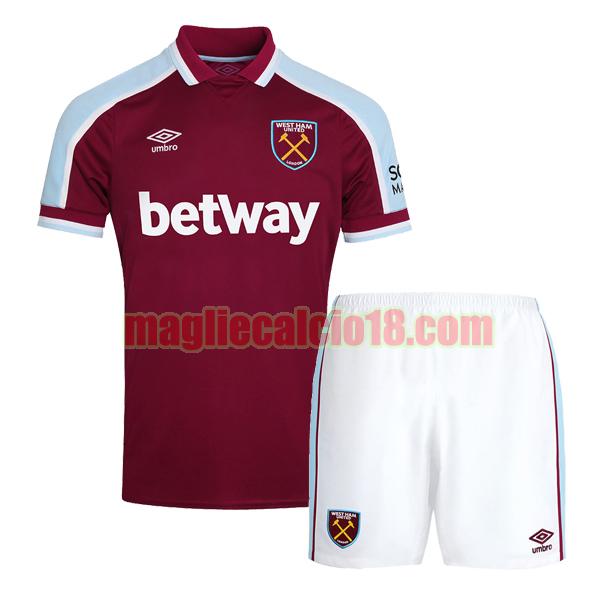maglia west ham united 2021-2022 prima bambino
