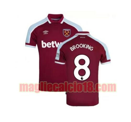 maglia west ham united 2021-2022 prima brooking 8