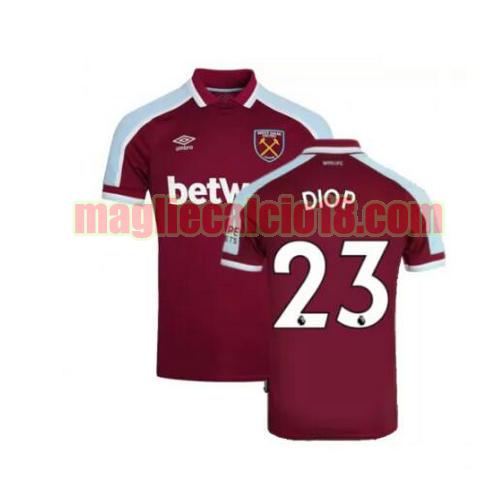 maglia west ham united 2021-2022 prima diop 23