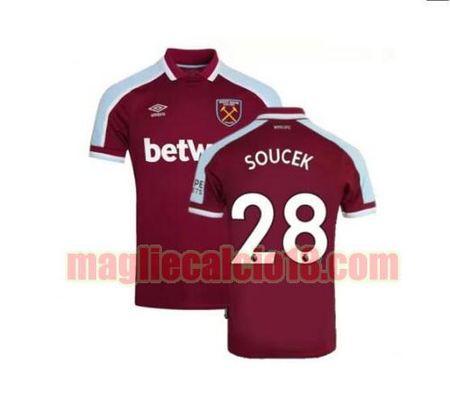 maglia west ham united 2021-2022 prima soucek 28