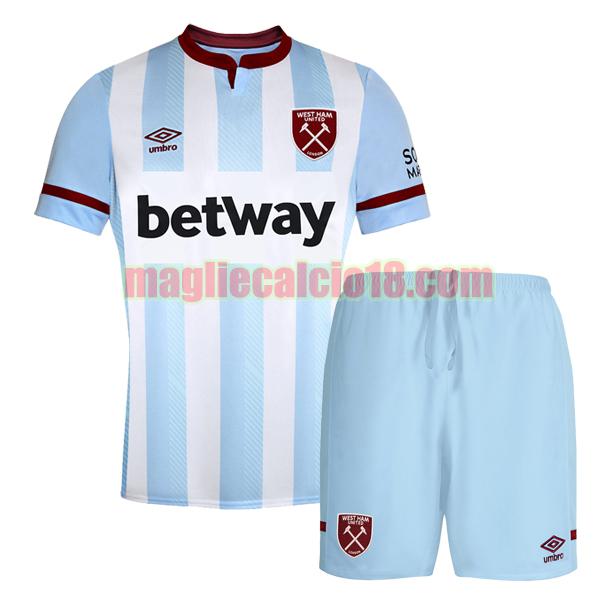 maglia west ham united 2021-2022 seconda bambino