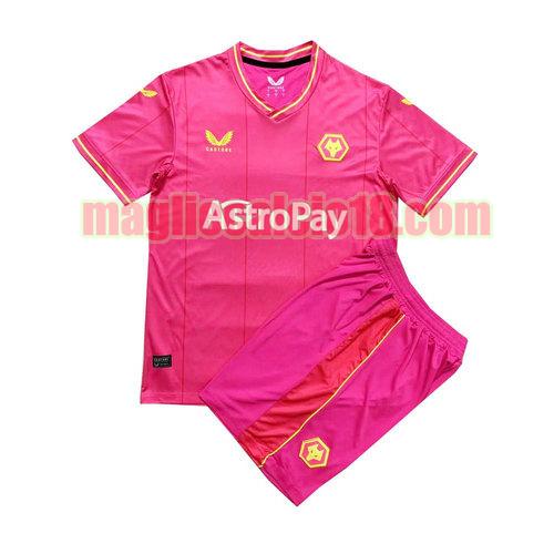 maglia wolverhampton 2023-2024 rosso bambino portiere