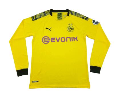 prima divisa maglia borussia dortmund mancia lunga 2019-2020
