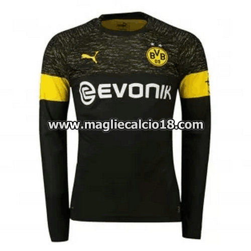 seconda divisa maglia borussia dortmund mancia lunga 2018-2019